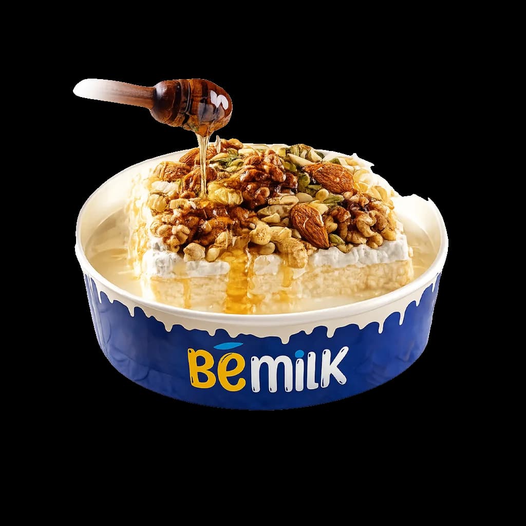 Bild von Qashtoota mit Honig & Nüssen - cremiger Milchkuchen von BeMilk