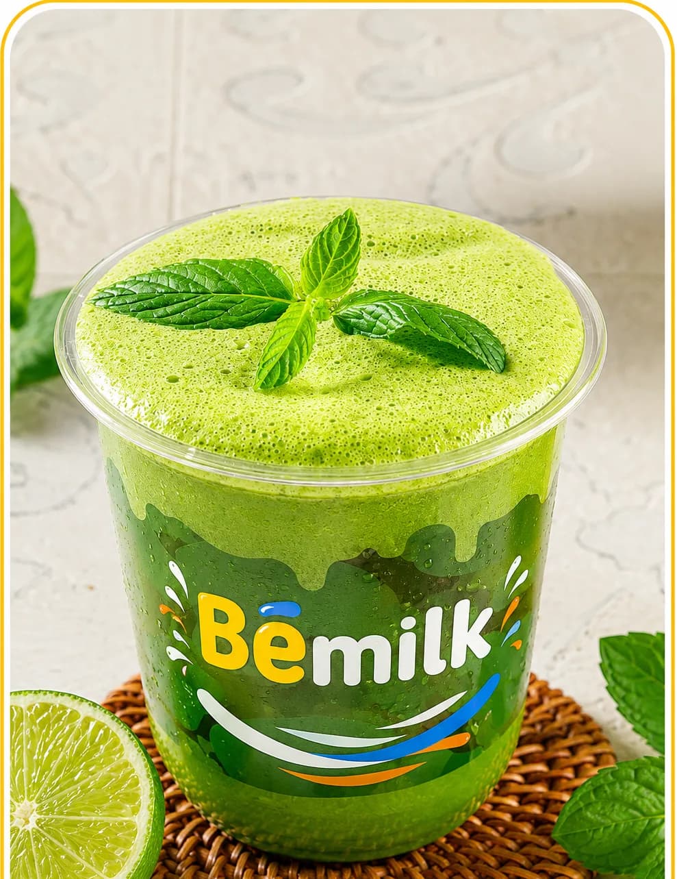 Bild von Polo-Minz-Zitronen-Eisgetränk - eiskalter Slushie von BeMilk