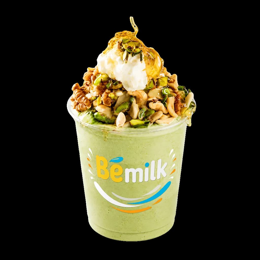 Bild von Creme-Avocado-Smoothie mit Honig & Nüssen - frischer Saft von BeMilk